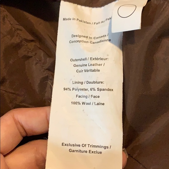 Danier leather motto jacket - Picture 6 of 6